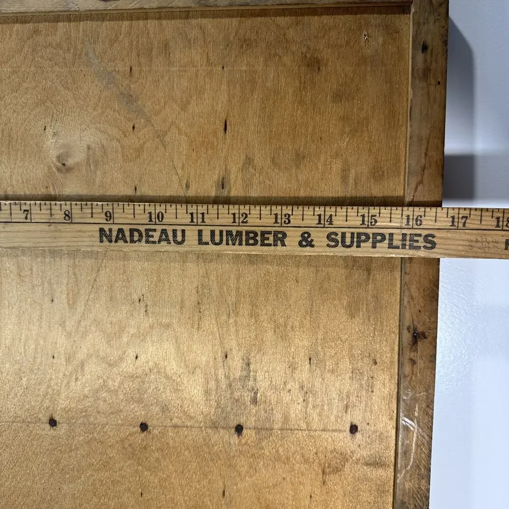 Antique New Departure Patented Printer's Type Case Drawer Wood Trinket Shelf